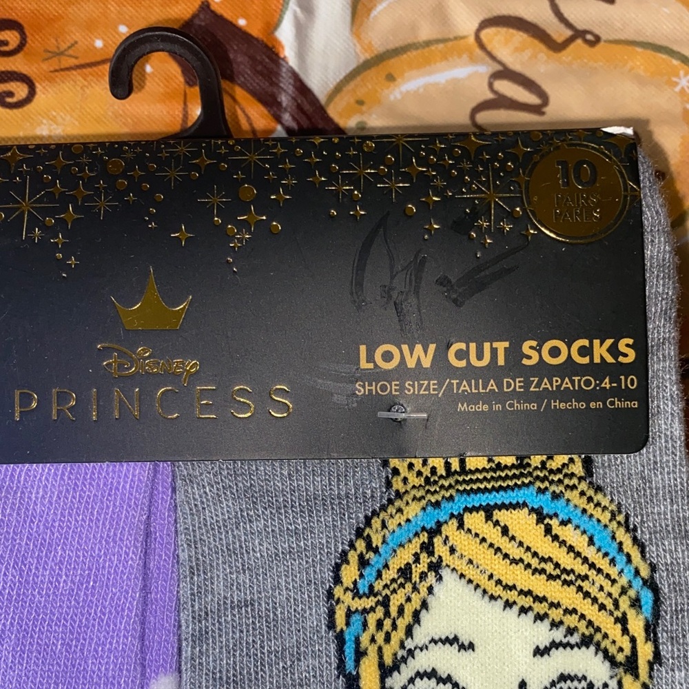 Disney Princess 10 pair low cut socks - Picture 2 of 5